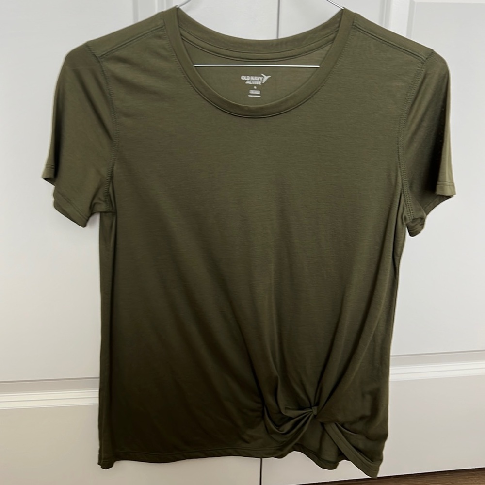 Olive green top